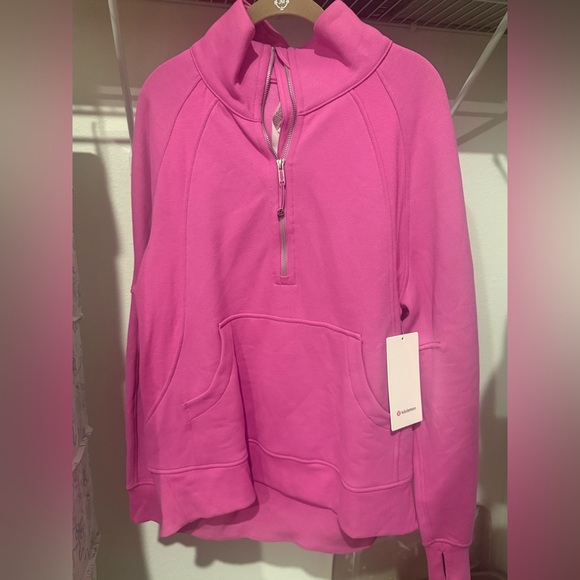 lululemon athletica Jackets & Blazers - Lululemon scuba oversized funnel neck half zip new with tags size m/l women’s!